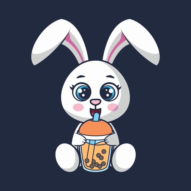 Bubble Milk Tea Rabbit drinks Boba Milk Tea