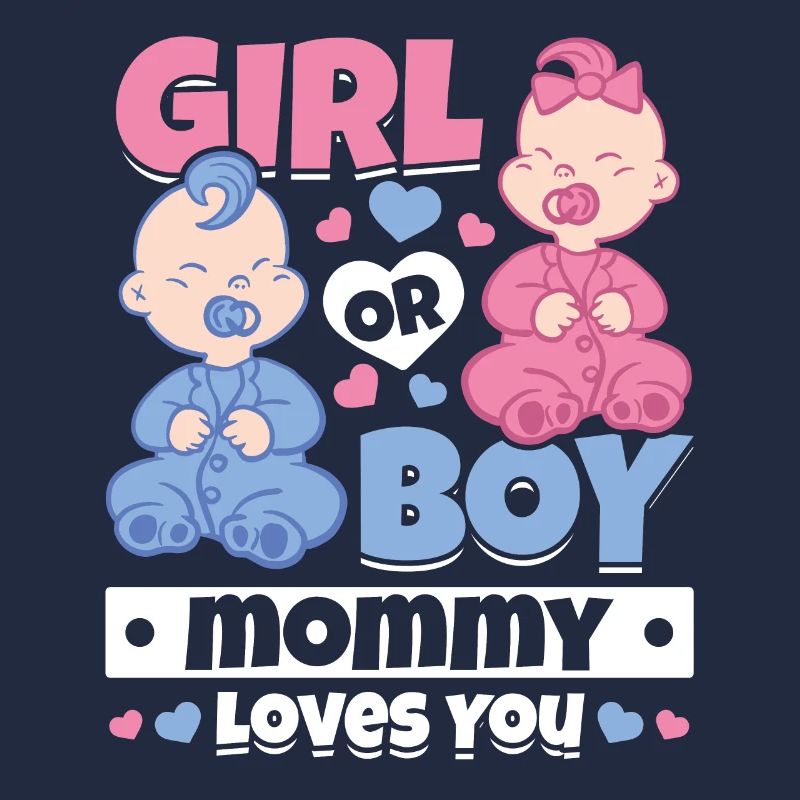 Mädchen oder Junge Mama liebt dich Neugeborenes