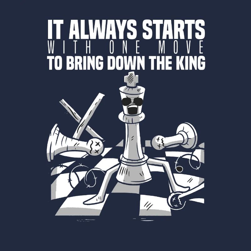 Starts One Move Bring Down King Schach Figur König