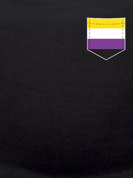 LGBTQ Non-Binary Pride Flag Pocket