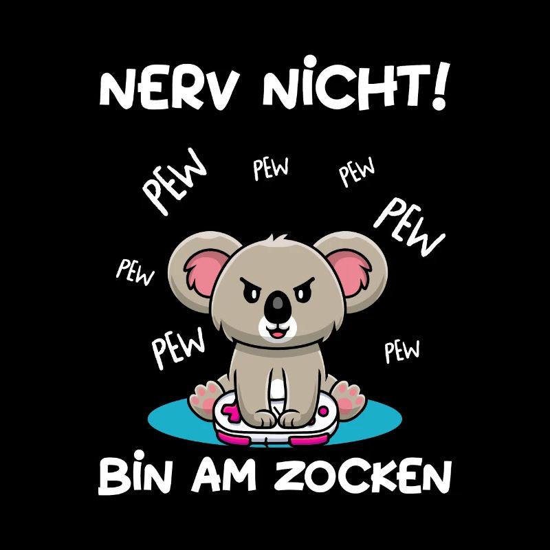 Bin am Zocken Gaming Koala