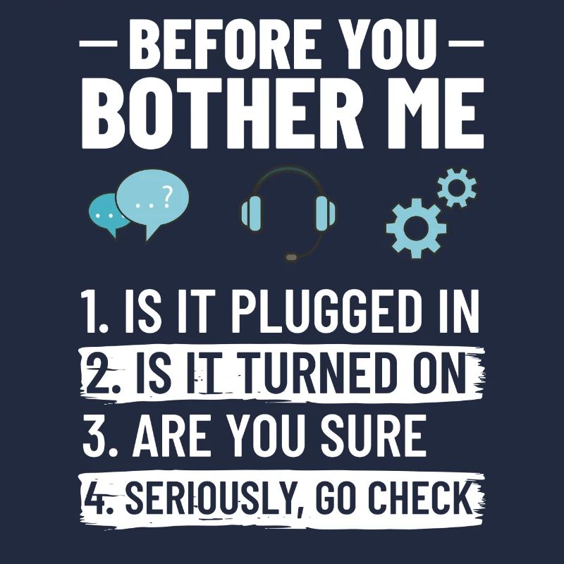 Tech Support IT Technischer Hilfe Helpdesk