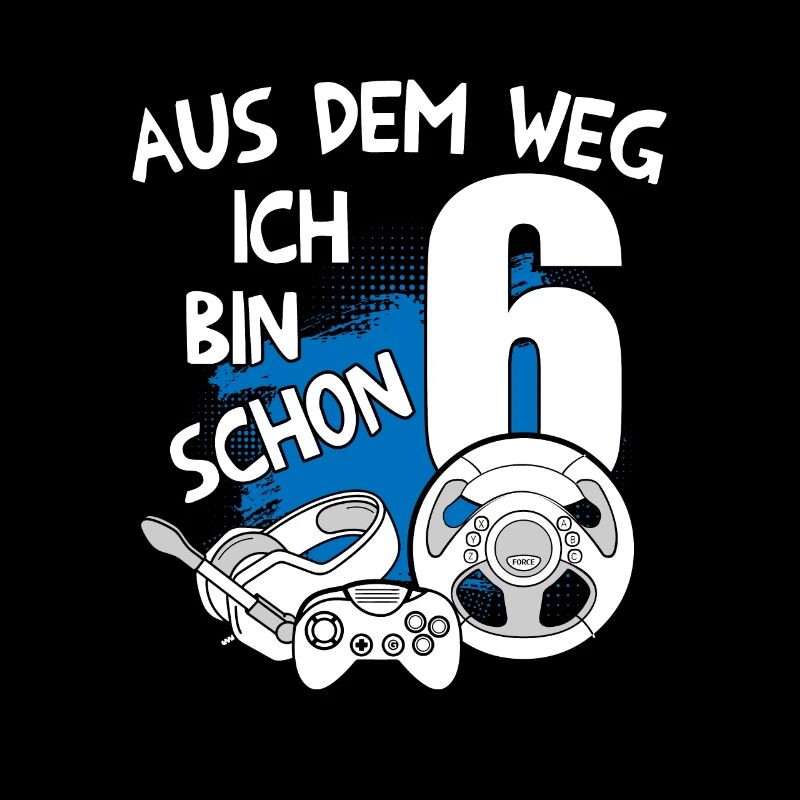 Gaming Geburtstag Ich bin 6 Jahre Kindergeburtstag