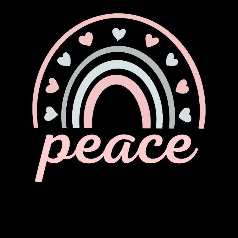 peace and love rainbow