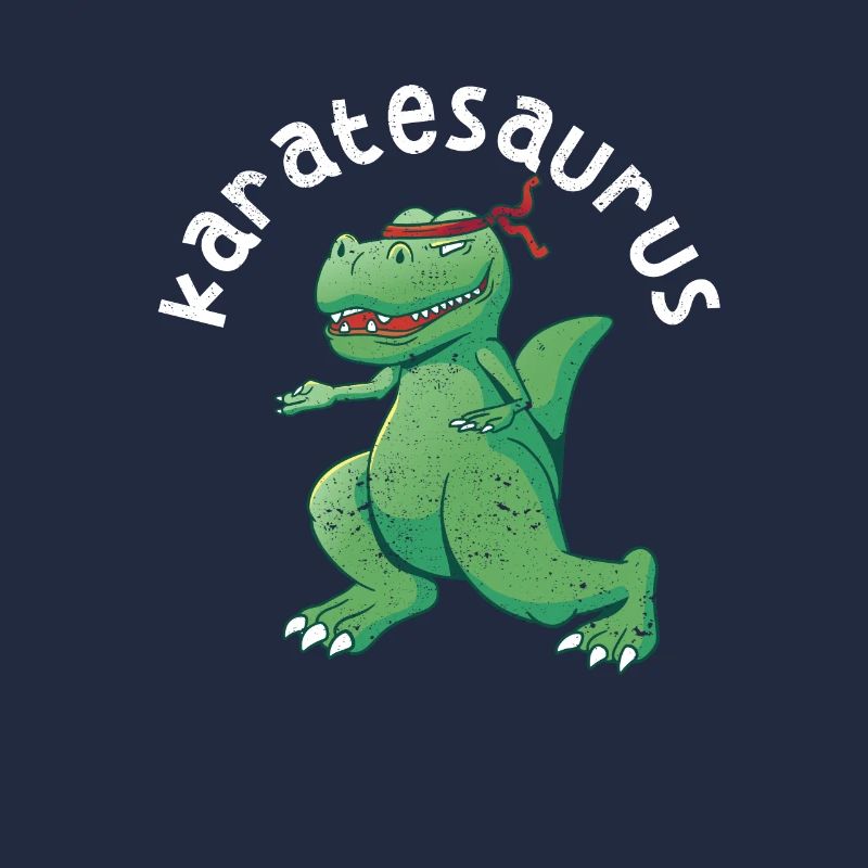 Karatésaurus Trex Karaté Drôle De Combat de Dinosaures