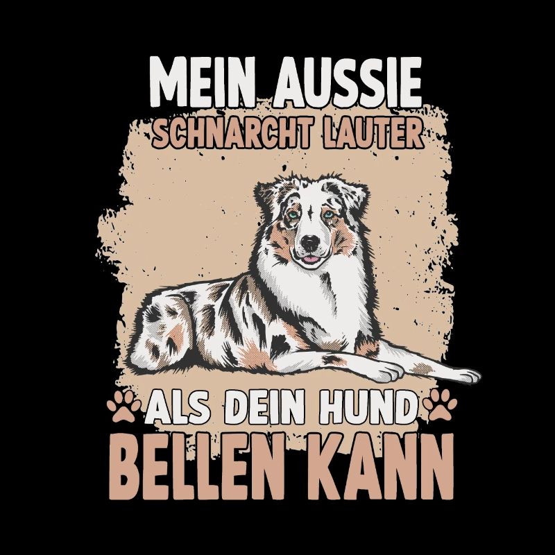 Aussie Hundehalter Motiv Australian Shepherd