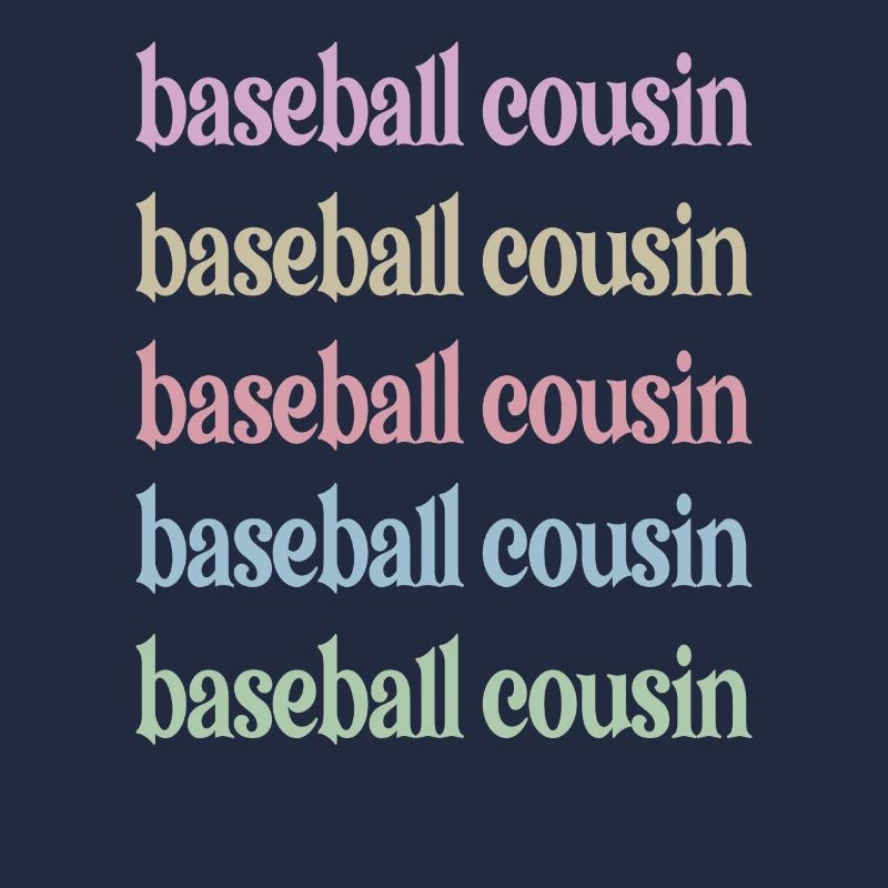 Stolzer Baseball-Cousin Baseballspieler-Cousin