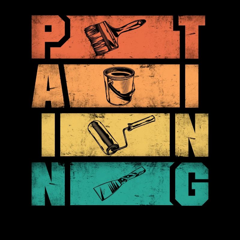 Painter Painting Silhouettes