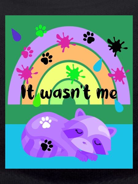 It wasn't me - racoon -