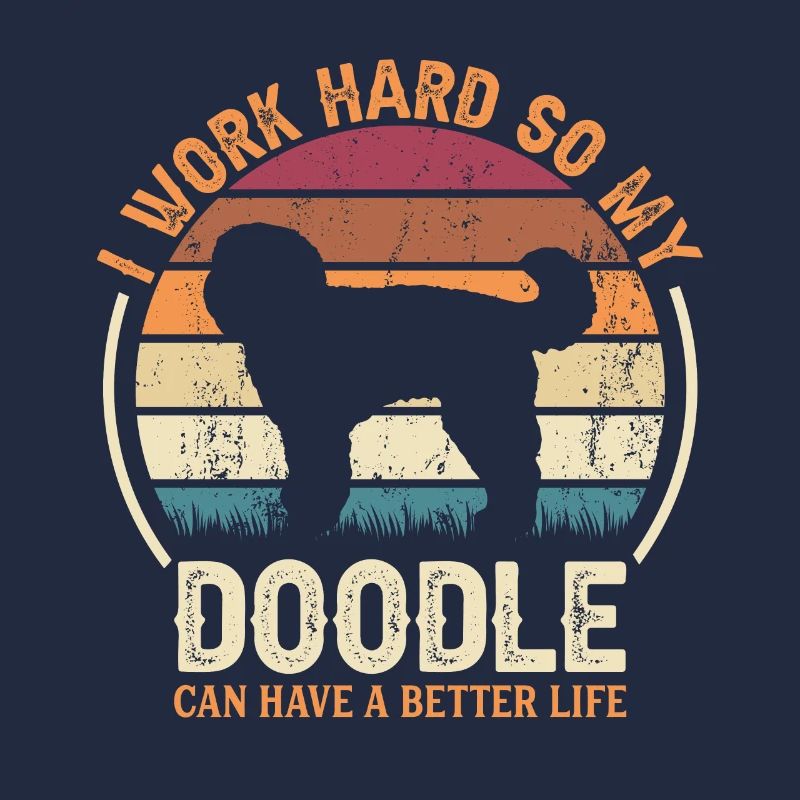 Hart Arbeiten - Retro Doodle
