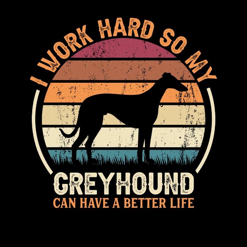 Hard work - Retro Greyhound