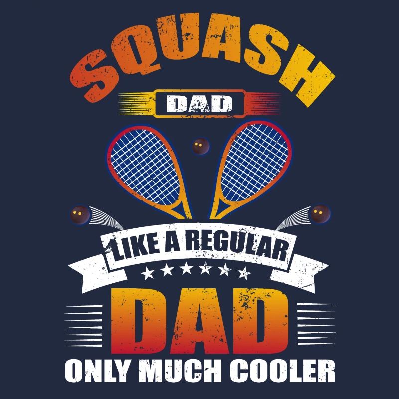 Cool Squash Dad Squash Spieler Vater