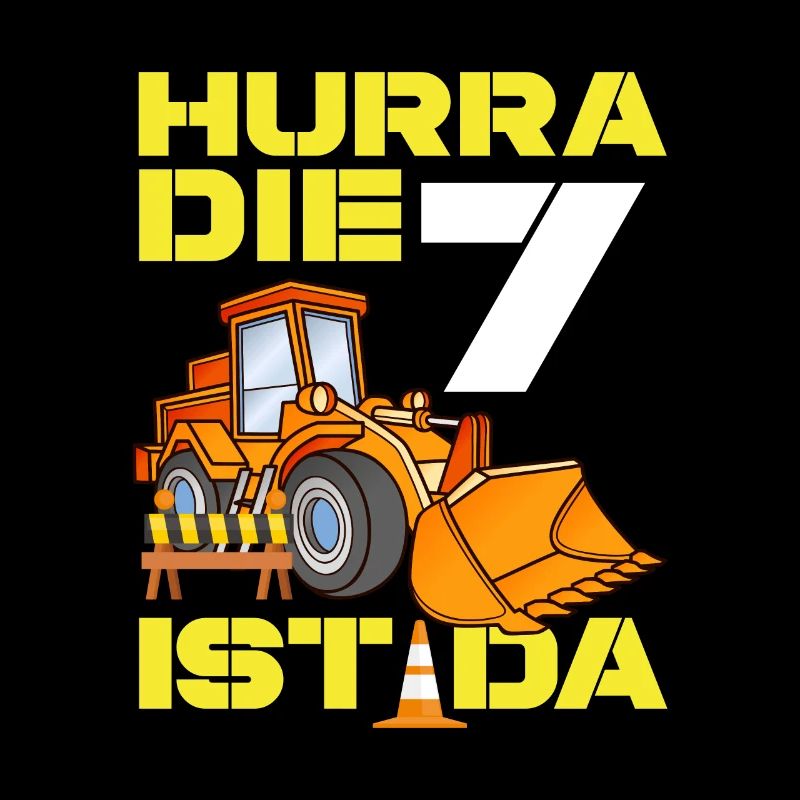 Bagger 7. Geburtstag Baggerfahrer Jungen Geschenk