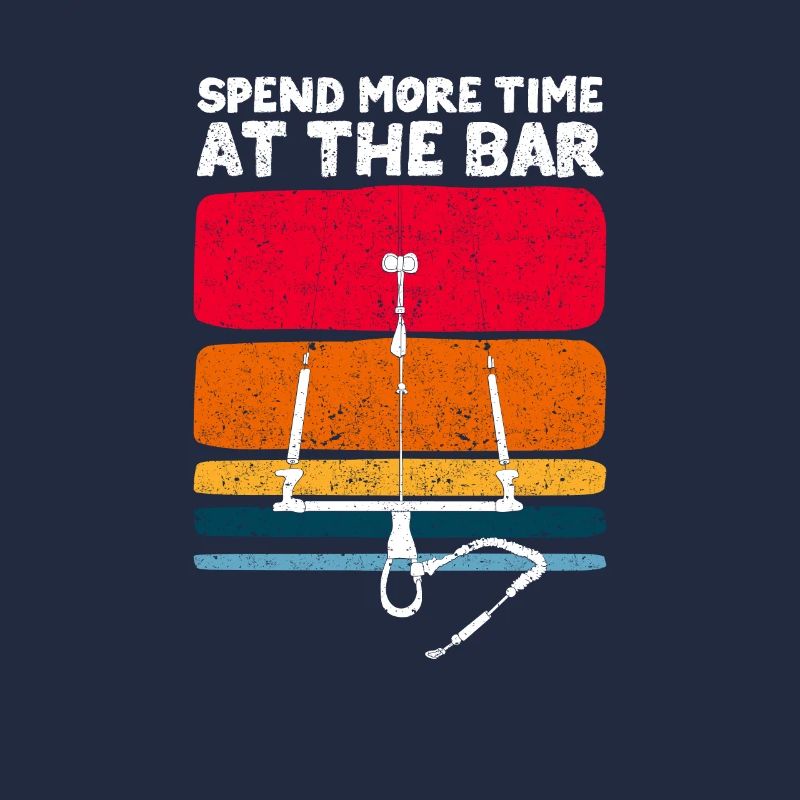 Spend more time at the bar Kitesurfing waves