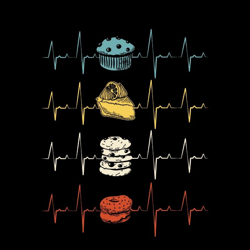 Pastry Chef Baking Baker Muffin Heartbeat