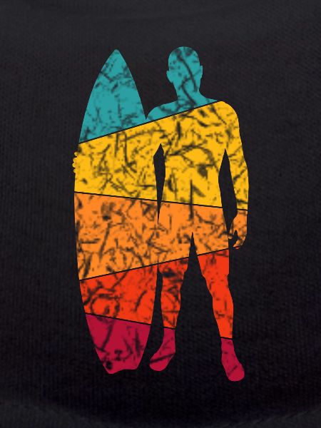 Retro Surfdesign - Surfer