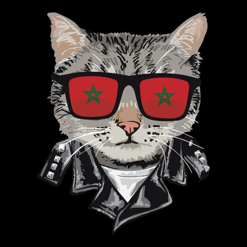 Cats Morocco Flag Sunglasses
