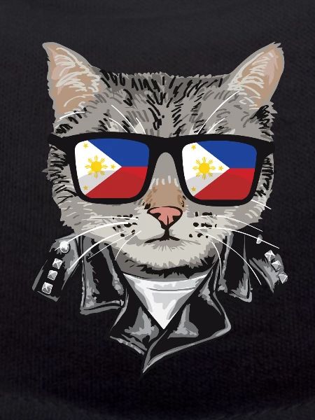 Cat Philippines Flag Sunglasses