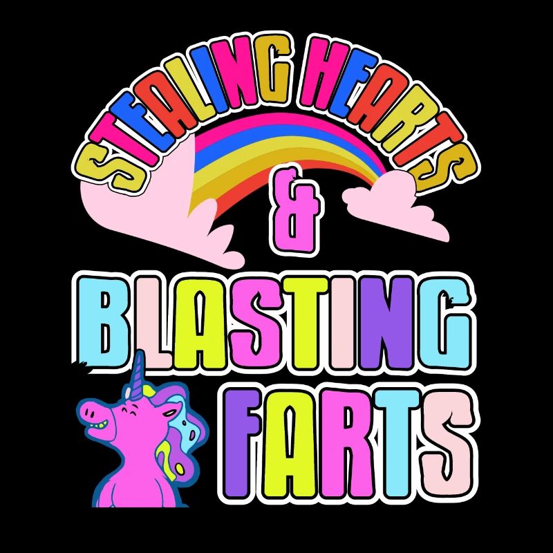 Stealing Hearts & Blasting Farts Funny Unicorn