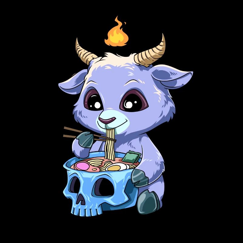 Pastell Goth Ramen Baphomet - Otaku Anime Manga