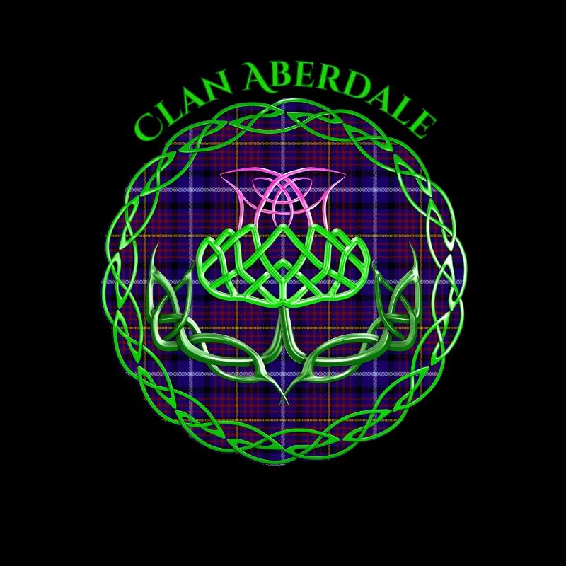 Clan Aberdale Scottish Tartan Celtic Thistle