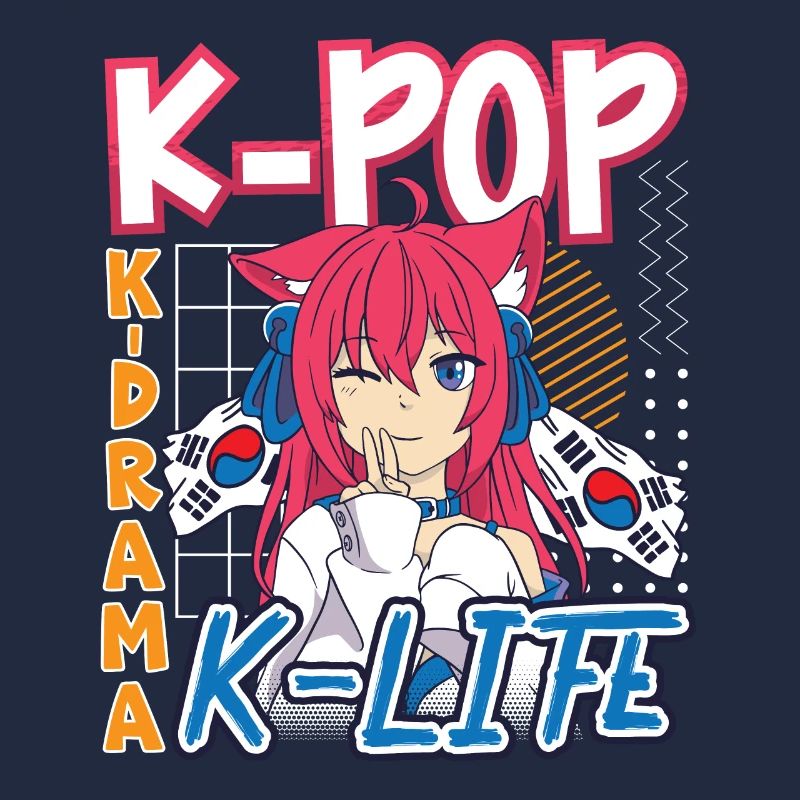 Design pop coréen pour un fan de mode K-Pop