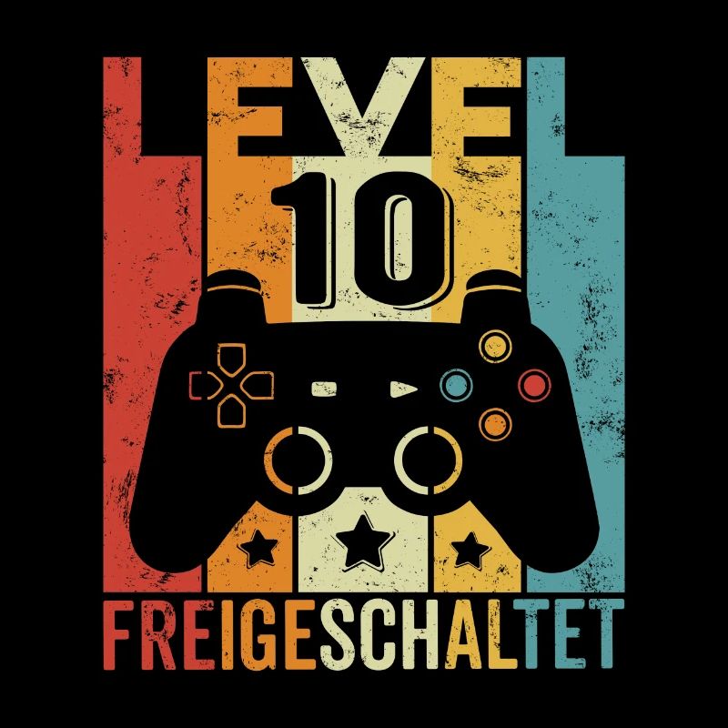 Level 10 Freigeschaltet 8 Geburtstag Junge Mädchen