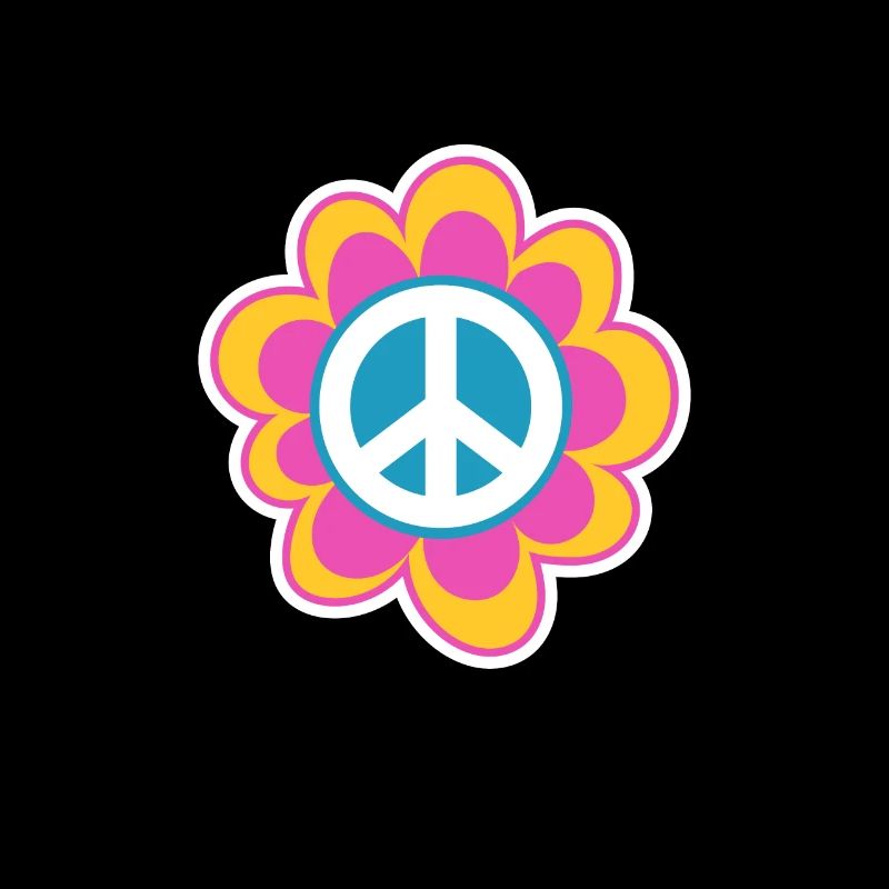 Hippie Peace Flower Power Love Frieden Geschenk