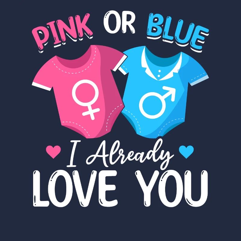 Rosa oder Blau Ich liebe dich schon - Baby