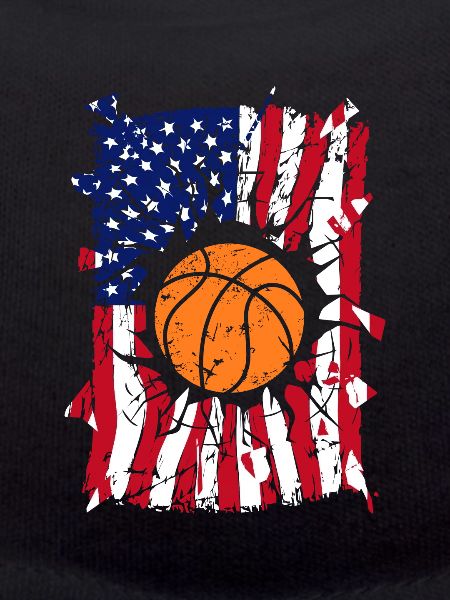 Drapeau de Basketball USA