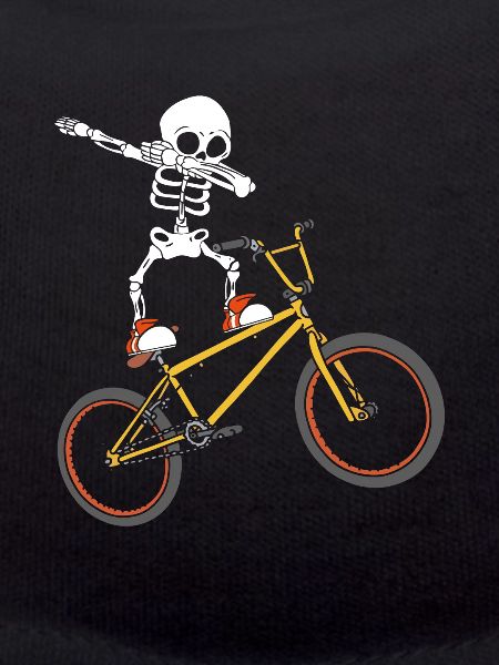 Dabbing Skeleton BMX