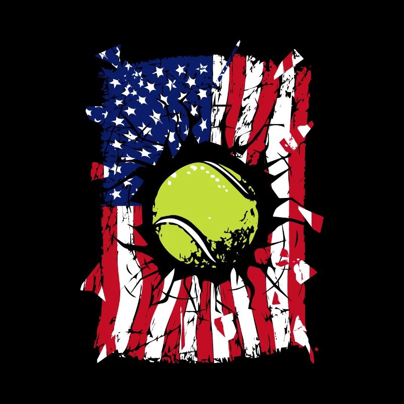 Tennis USA Drapeau