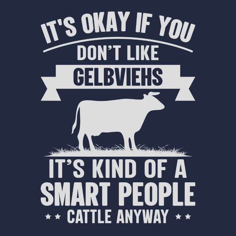 Smart people - cow yellow cattle