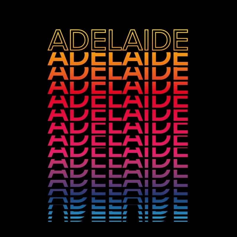 Ville rétro nostalgique - Rainbow Adelaide