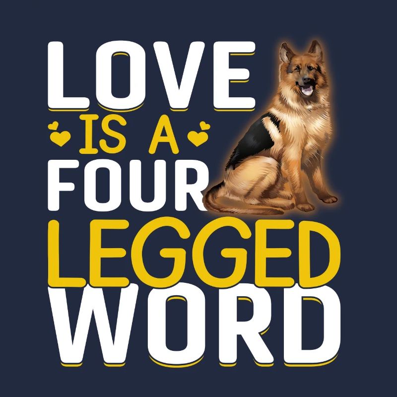 Deutscher Schäferhund Liebe Vierbeiniges Wort