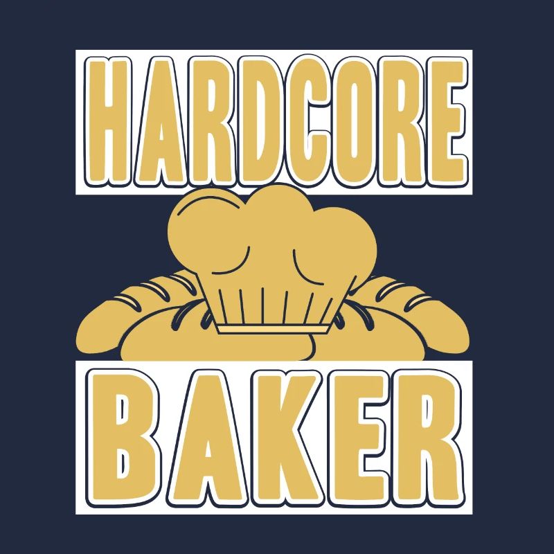Hardcore Baker Awesome Baking Designs T-Shirt