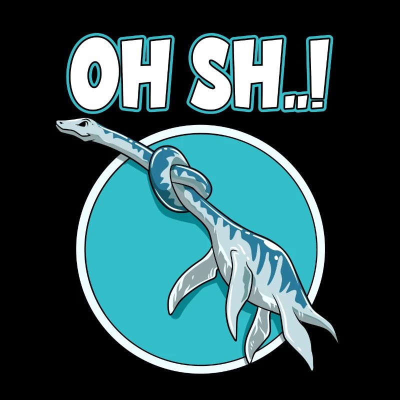 Dino Knoten Elasmosaurus Verknotet