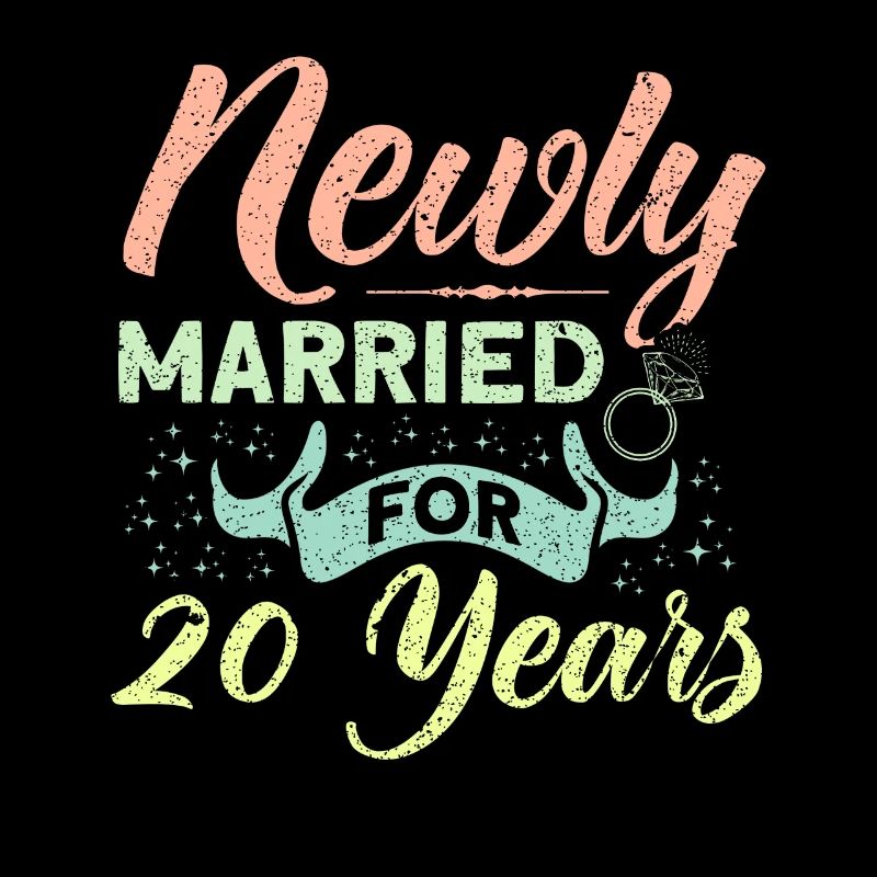 20e anniversaire de mariage Couple Design 20 ans de mariage