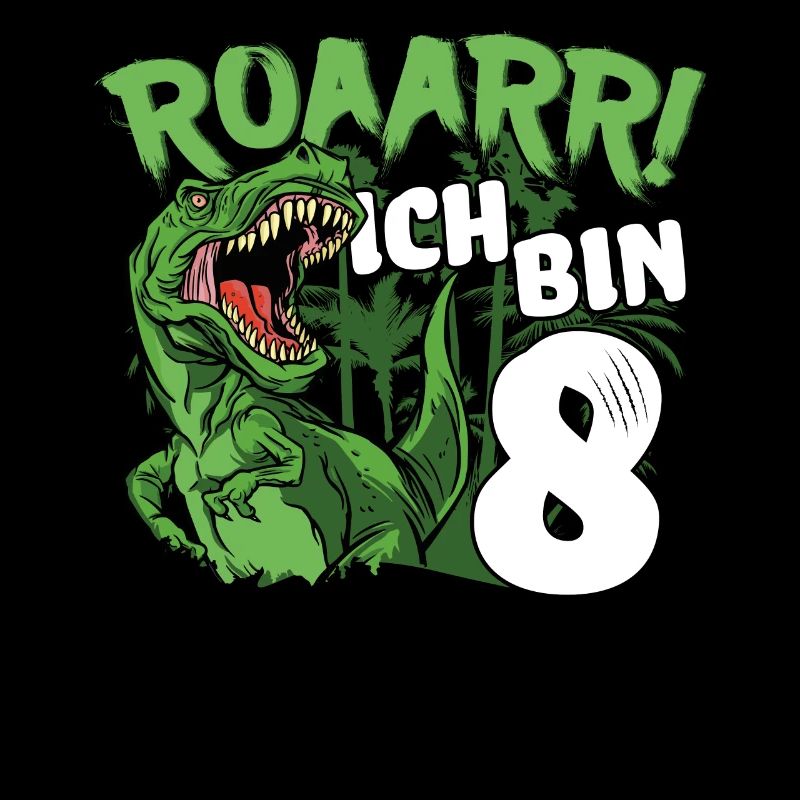 8. Geburtstag Junge 8 Jahre Dino Dinosaurier