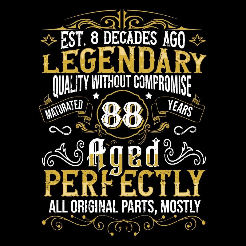 Vintage Legendary - Aged perfectly 88. Geburtstag