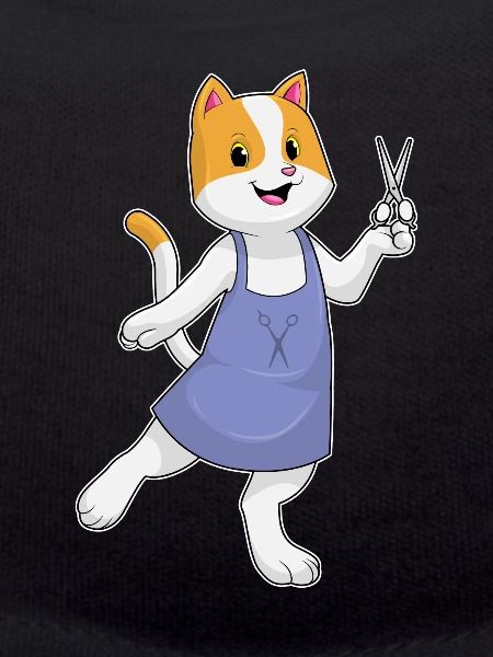 Katze Friseur Schere
