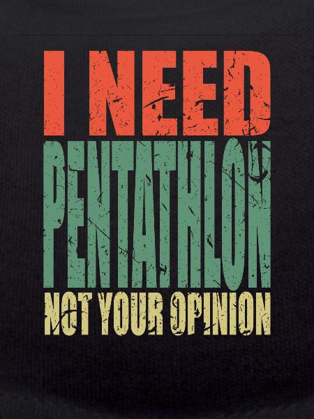 Pentathlon saying funny