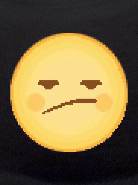 Retro Pixel Sad Emoji
