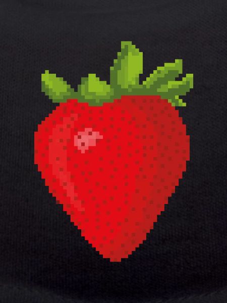 Retro Pixel Strawberry