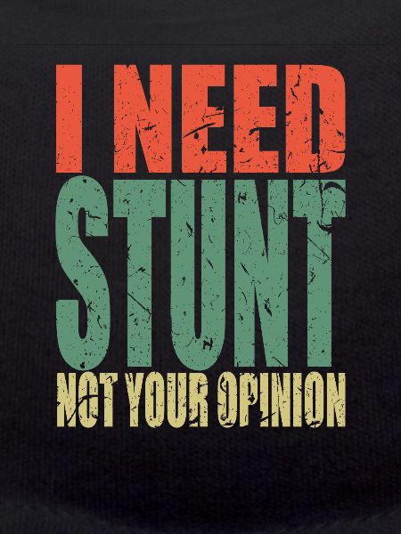 Stunt saying funny