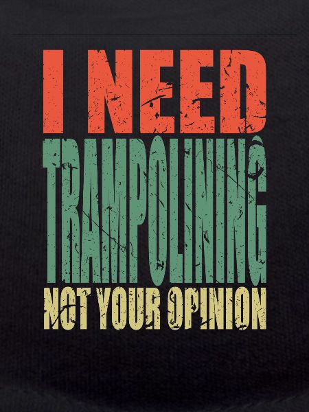 Trampolining saying funny