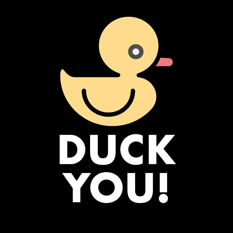 Canard Vous Canard Jeu de Mots Sarcasme Canard Jaune