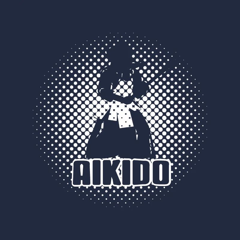 Retro Awesome Aikido Designs T-Shirt Present Gift