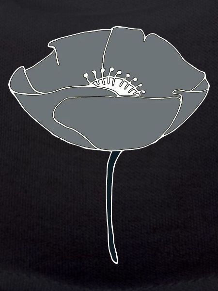 mohnblume grau
