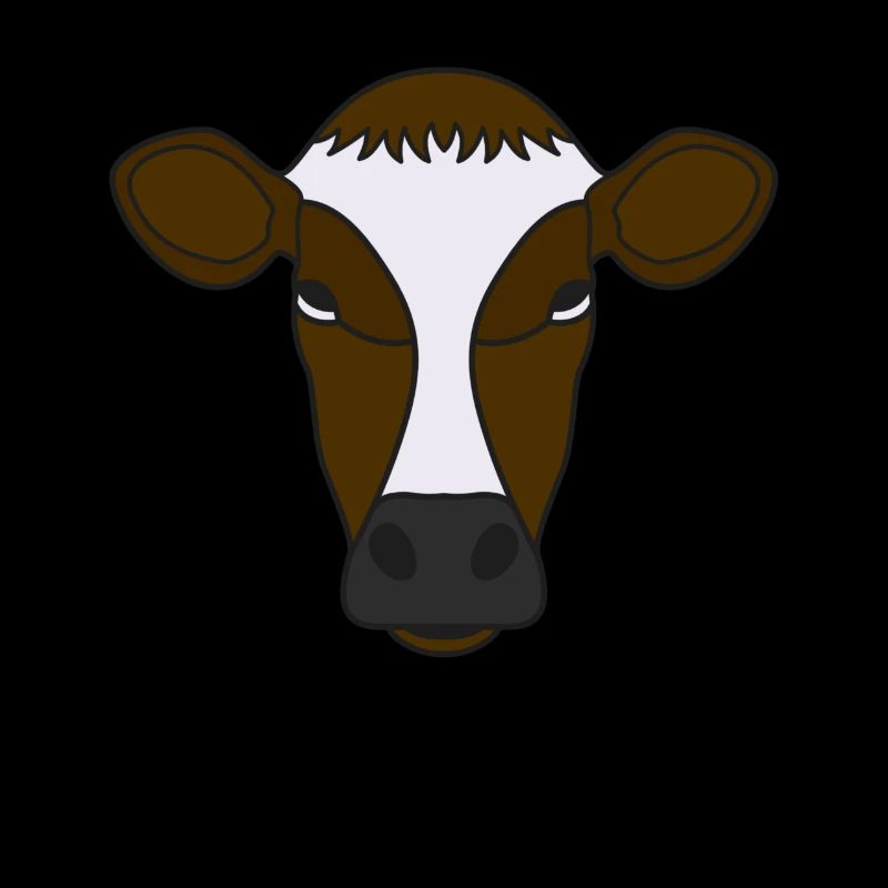 Farmer Beef Animal Head Motif Impression avec Taureau
